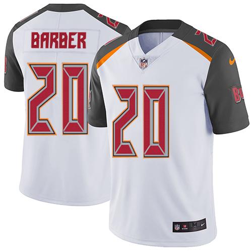 Nike Buccaneers #20 Ronde Barber White Men's Stitched NFL Vapor Untouchable Limited Jersey